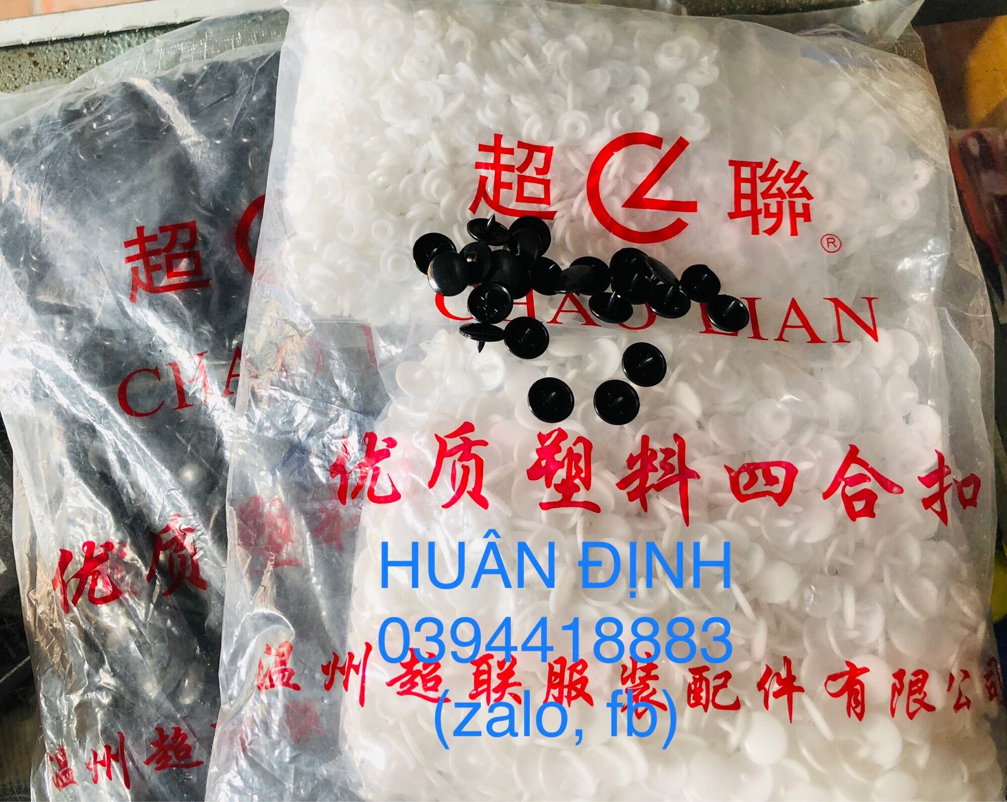 Cúc rập 4 chi tiết, cúc bấm
