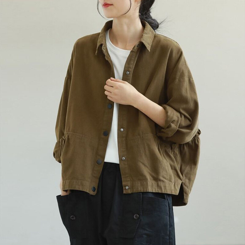 Cửa Hàng Giảm Giá Thương Hiệu Trang Phục Nữ Chính Hãng Áo Khoác Cotton Xả Kho Cắt Mác Áo Jacket Mẫu Ngắn Thường Ngày Cỡ Lớn Rộng Rãi Nữ Áo