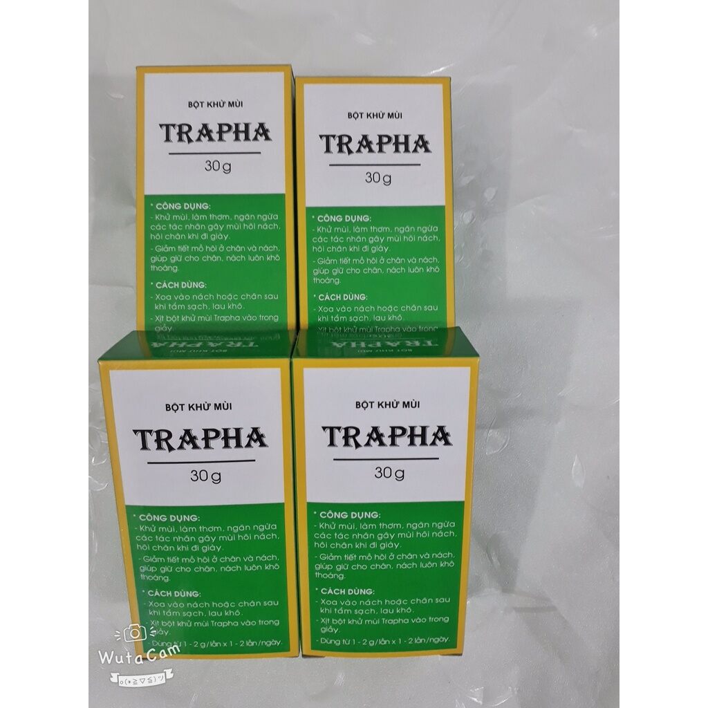 Combo 5 HỘP Bột khử mùi Trapha 30g
