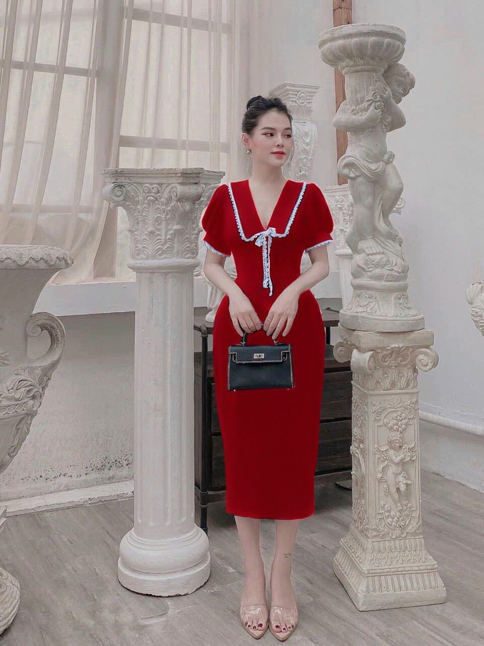 (SHOP TÁO ĐỎ BIGSIZE HCM 50kg-90kg) Đầm body tôn dáng