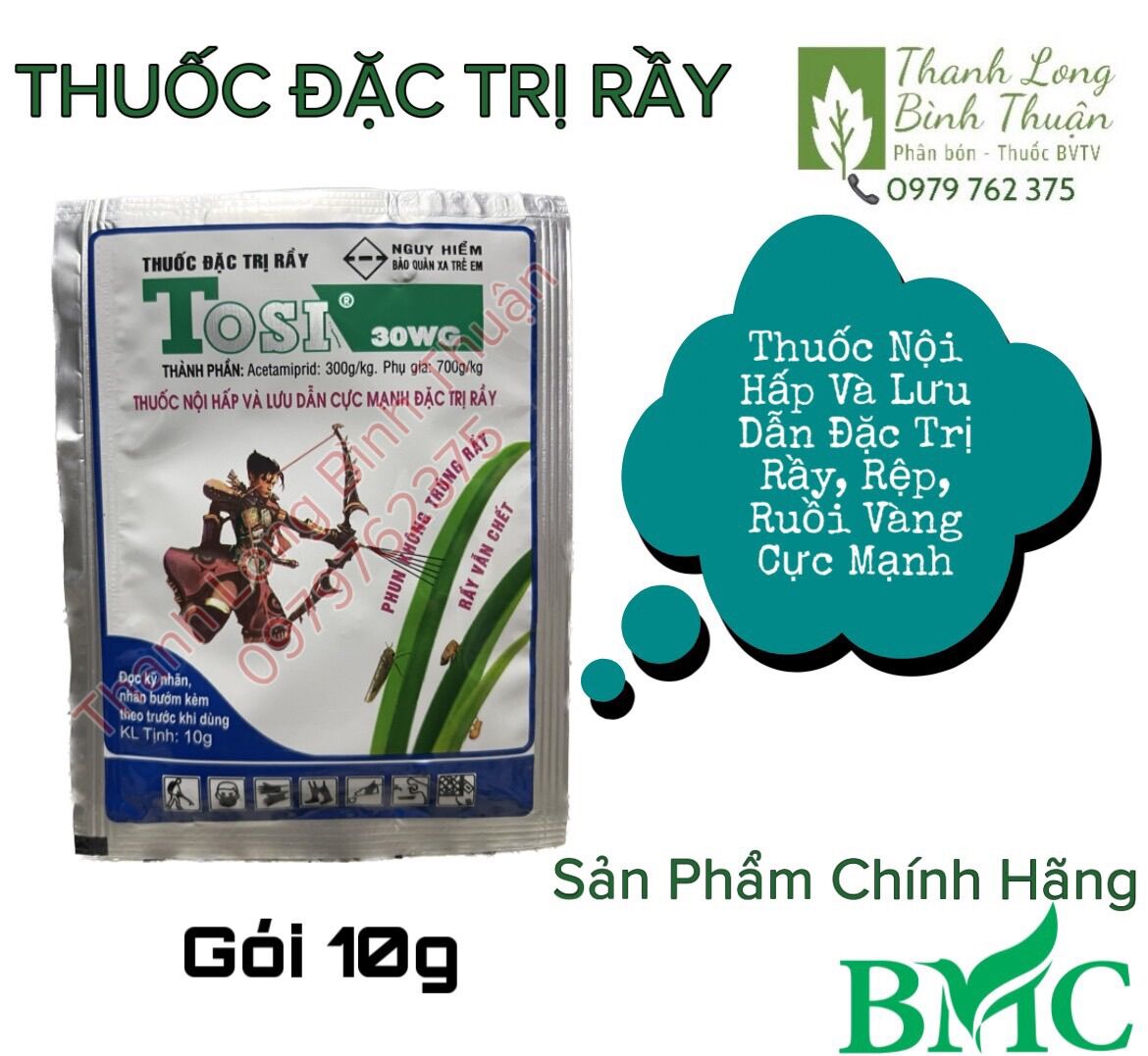 Thuốc Diệt Rầy - Tosi 30WG - gói 10g