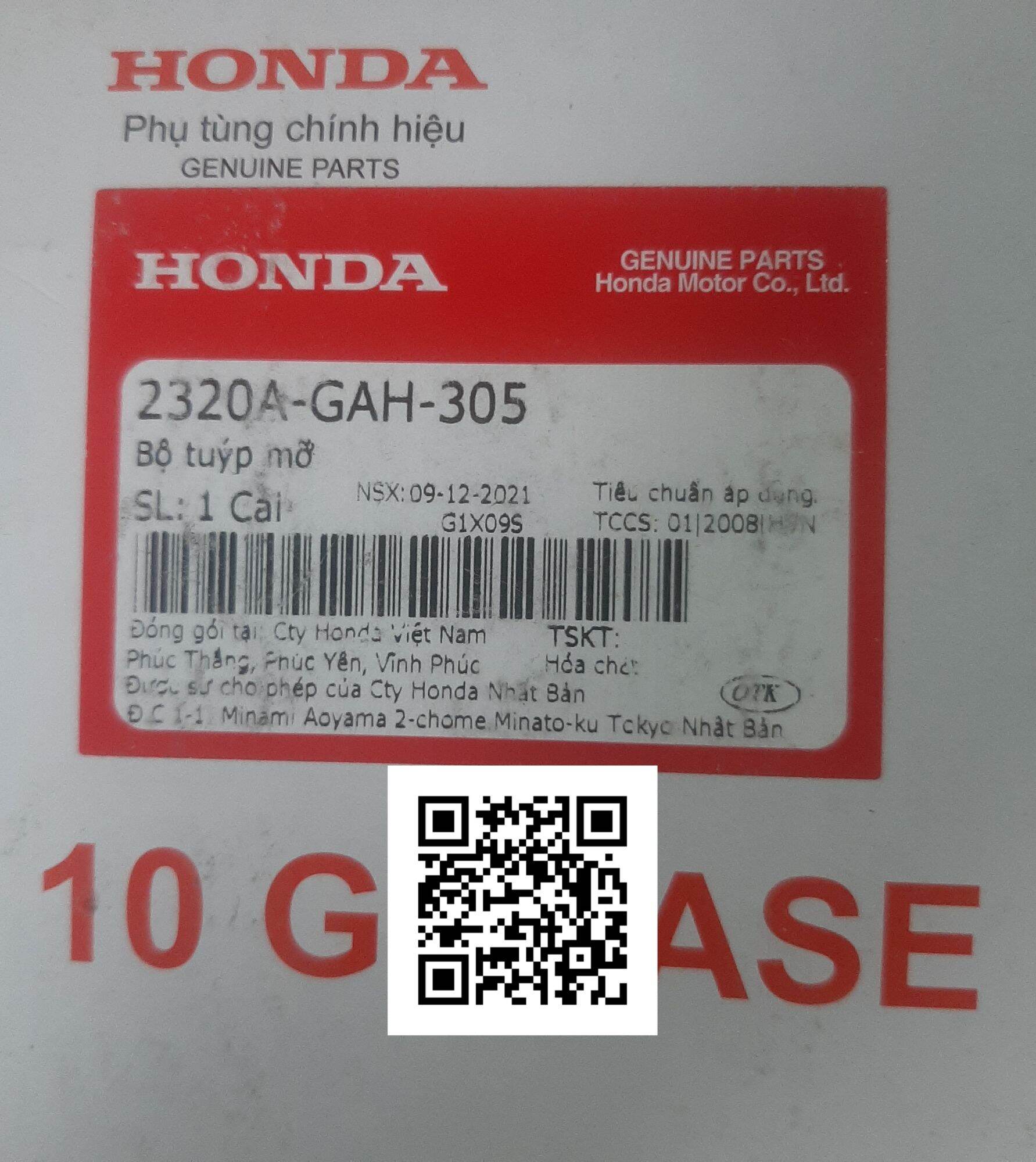 Mỡ bò chịu nhiệt hãng Honda