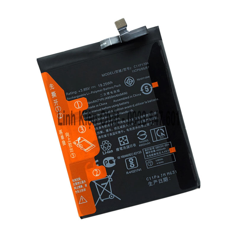 Pin cho điện thoại asus zenfone max pro m2 x01bda zb631kl 5000mah zin