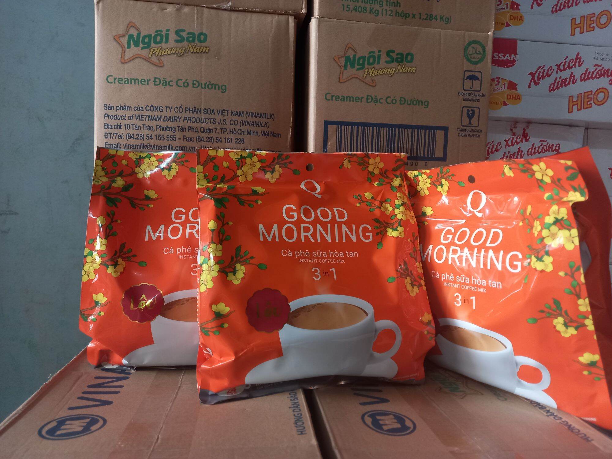Combo 2 bịch cà phê Good morning Trần Quang 480g.