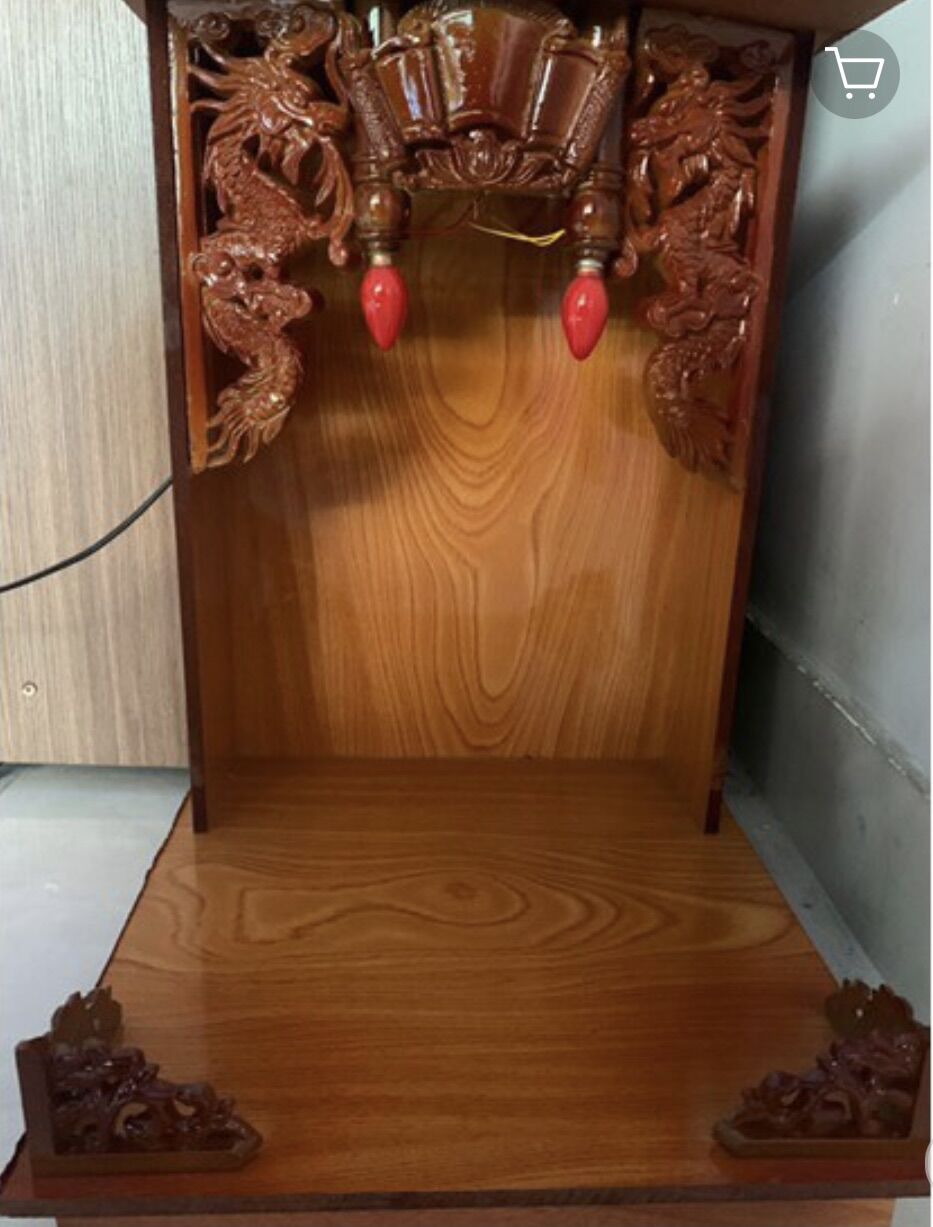 Bàn thờ ông thần tài ông địa mdf , 37cm