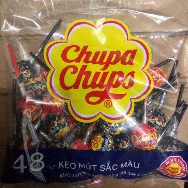 GÓI KẸO MÚT CHUPACHUPS SẮC MÀU 48 QUE