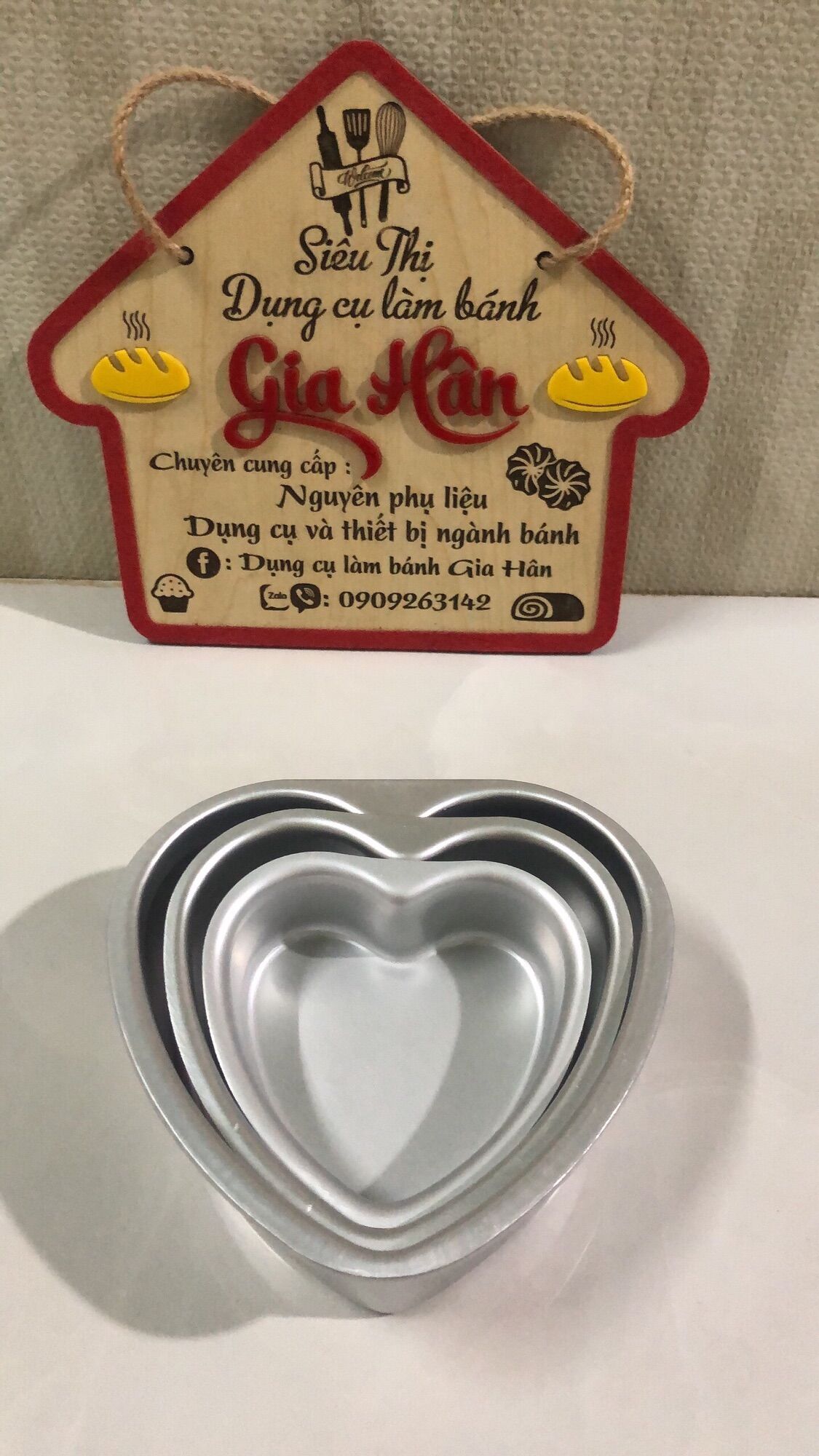Khuôn trái tim đúc 11cm (4inch)