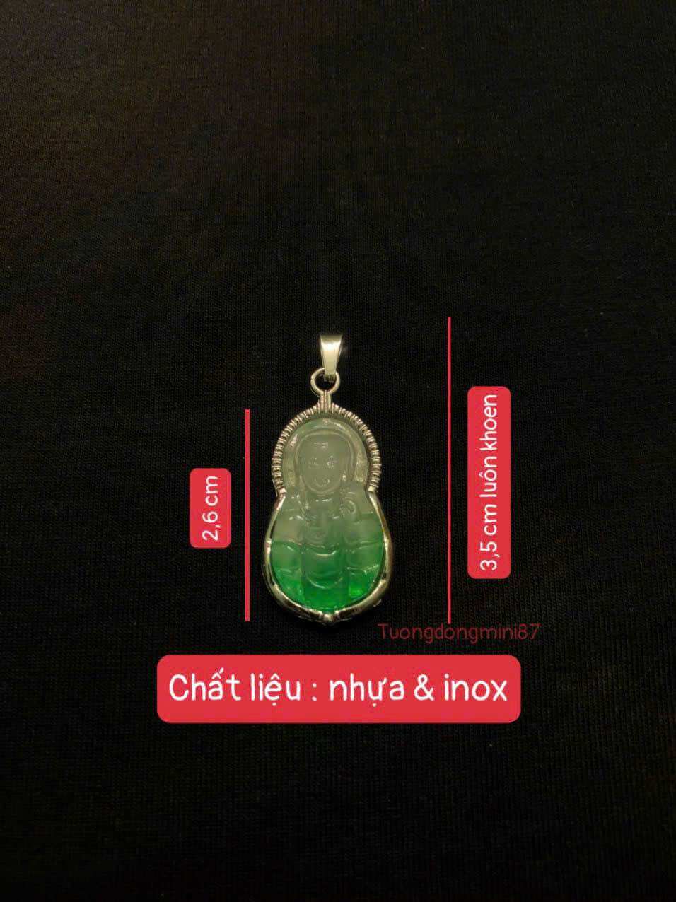 Dây chuyền nhựa phật bà quan âm