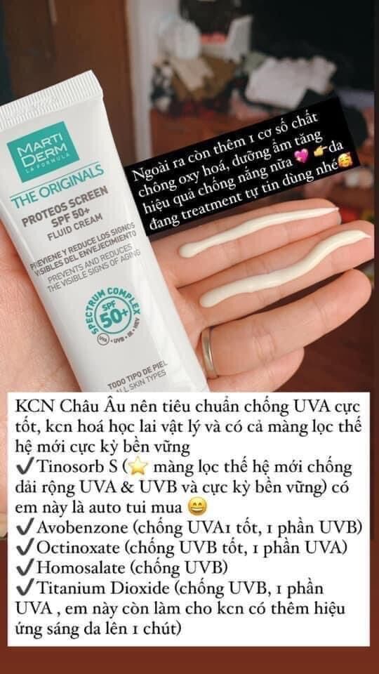 (Hàng Tây ban nha authetic) Kem chống nắng Martiderm Spf 50 40ml