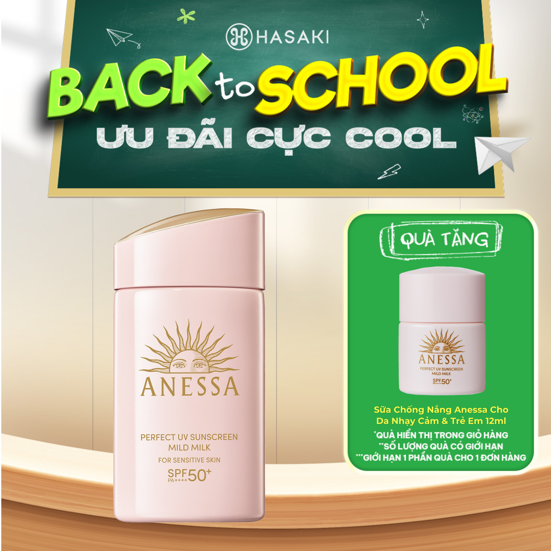 [MUA LÀ CÓ QUÀ] Sữa Chống Nắng Anessa Cho Da Nhạy Cảm  Trẻ Em 60ml (Mới) Hasaki Sản Phẩm Chính Hãng