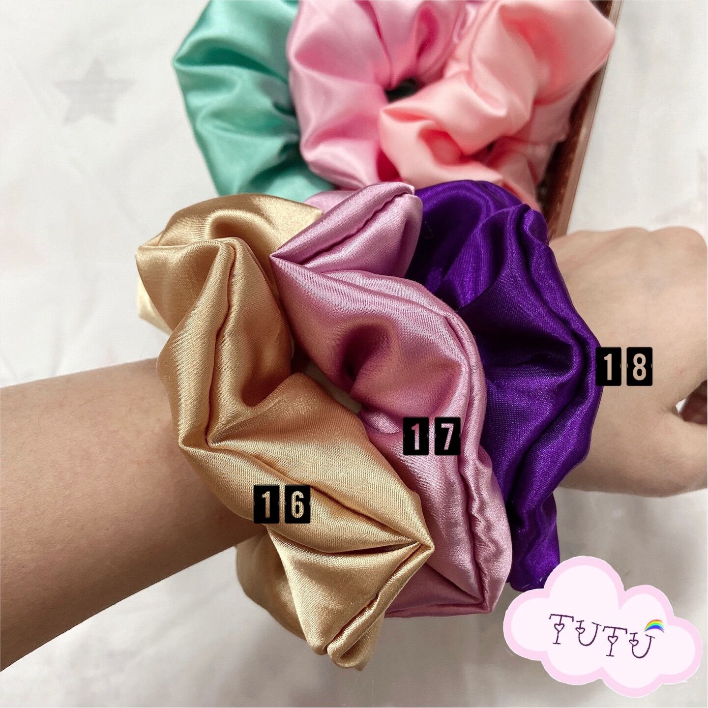 Dây buộc tóc/srunchies màu trơn