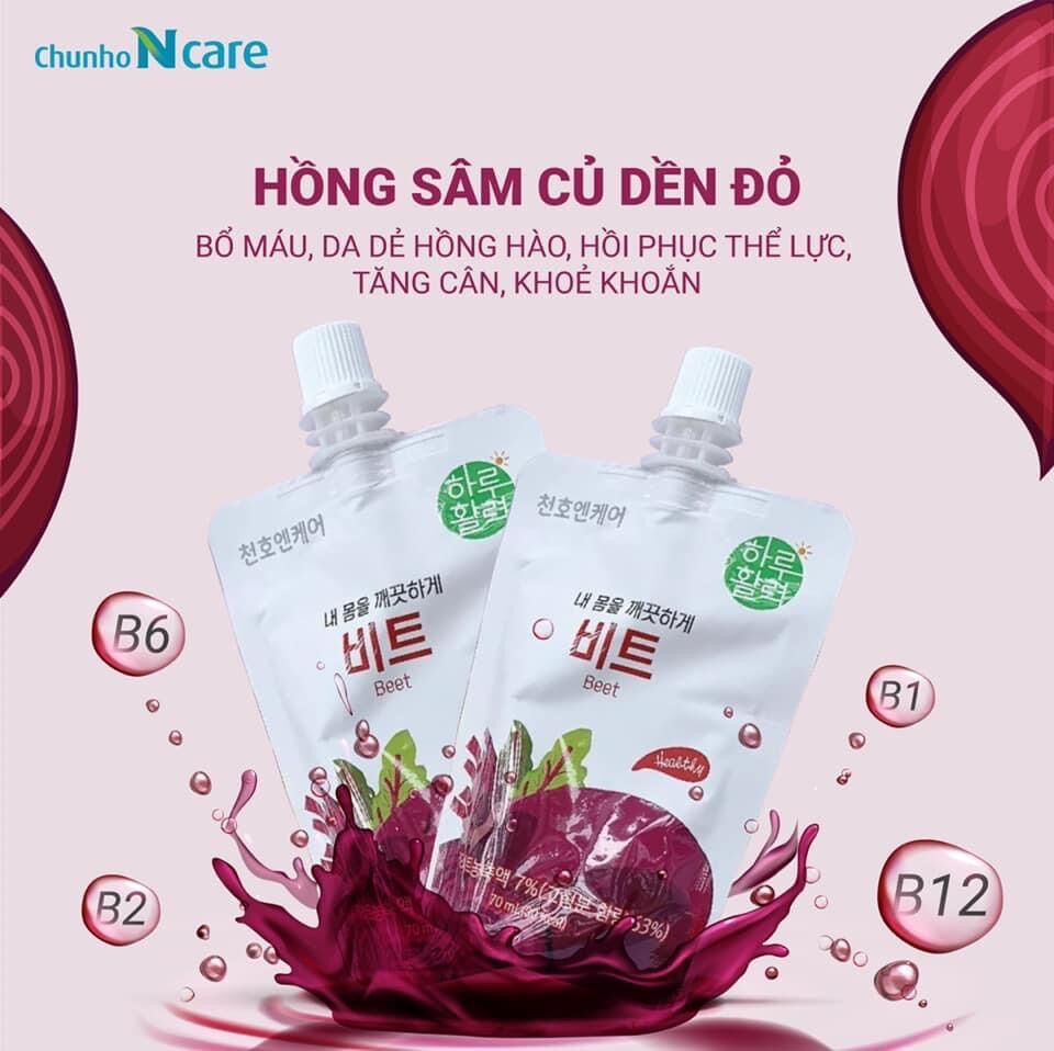 Hồng sâm nước ép củ dền đỏ Chunho 30 gói/thùng