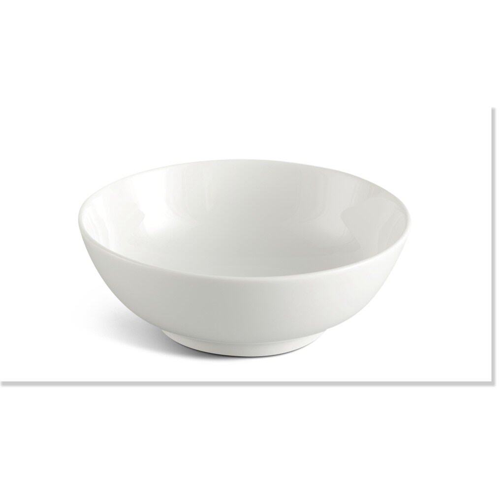 Tô thấp mình long 20cm - trắng ngà