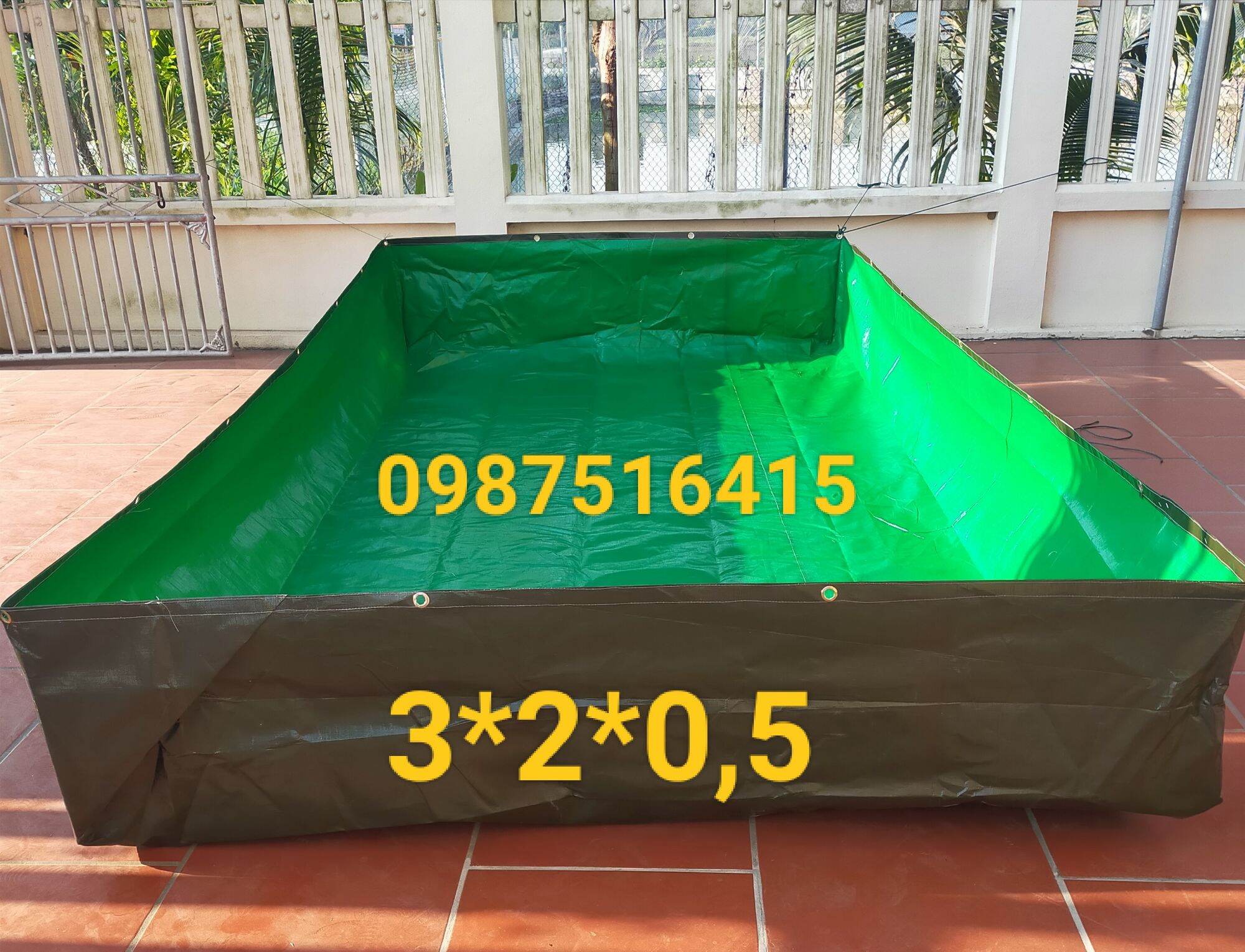 bể bạt nuôi ốc lươn ếch cá .