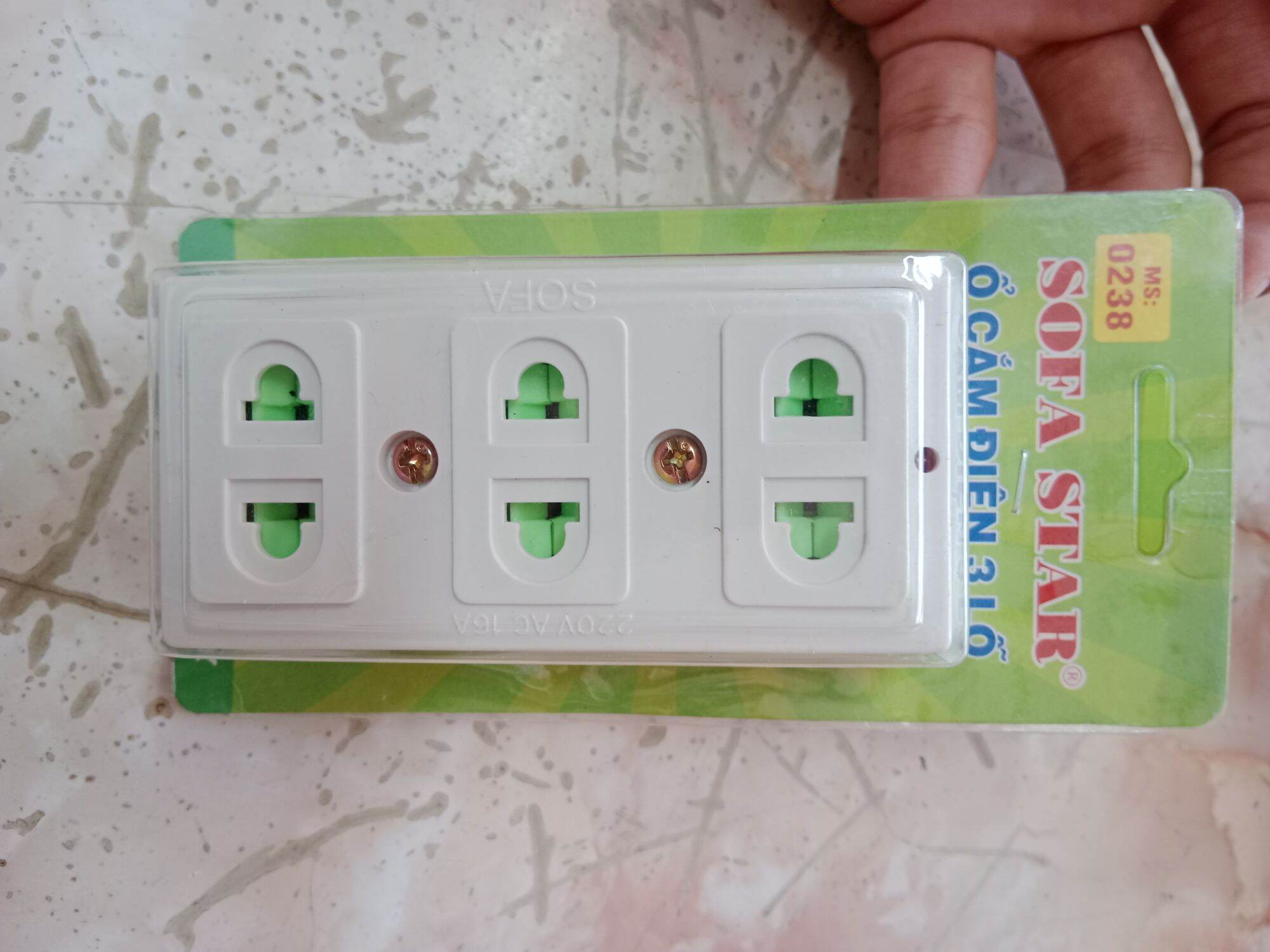 [Ảnh Thật] Ổ cắm 3 lổ Siêu Tải 6000w Thông dụng Conip, Sofa