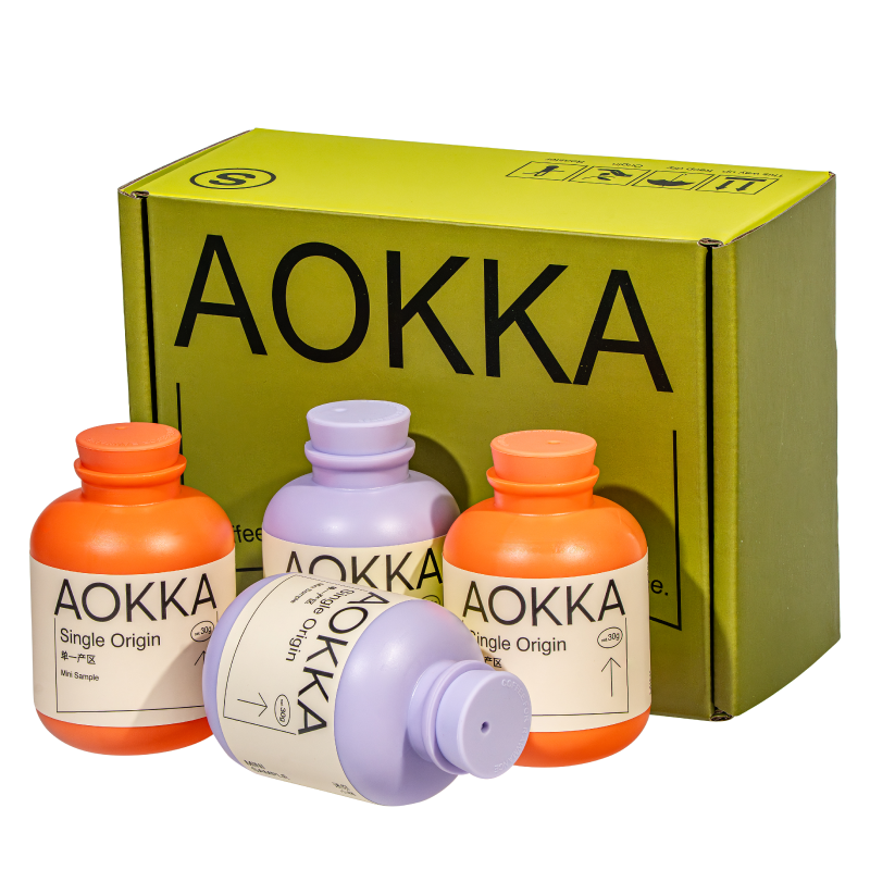 AOKKA | Đậu Cà Phê Rang Nhẹ Tươi Ethiopia 4 Hộp