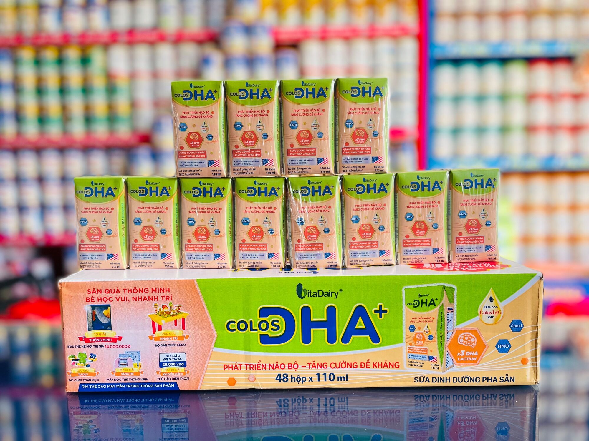 [Date 05/2024] Thùng Sữa Bột Pha sẵn Colos DHA 110ml (48 Hộp)