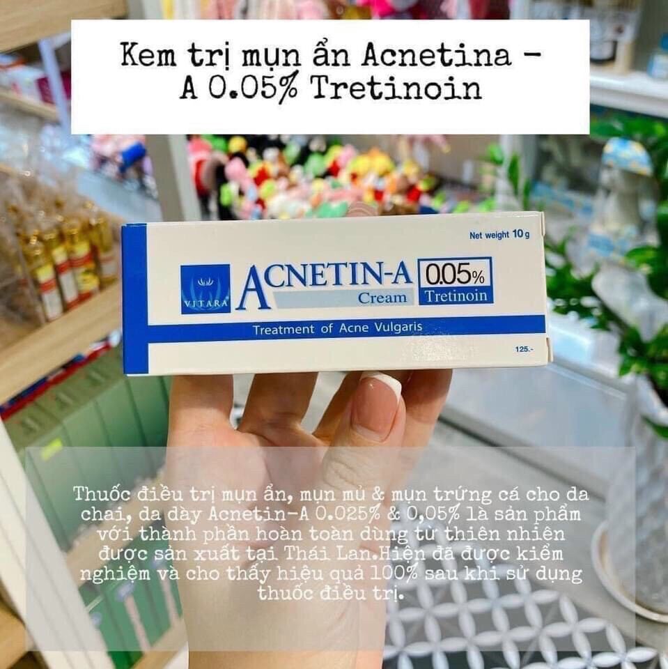 Kem đẩy mụn ẩn ACNETIN thái lan (retina cũ)