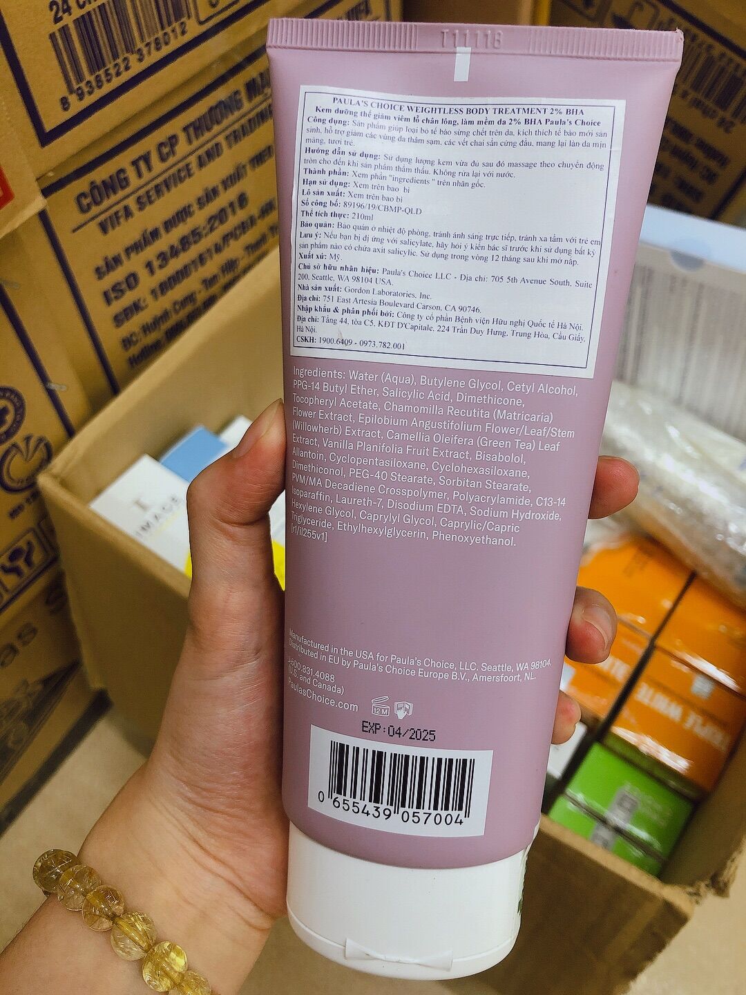 [Nhập Khẩu] Bha2% body paulachoice tem mác đầy đủ