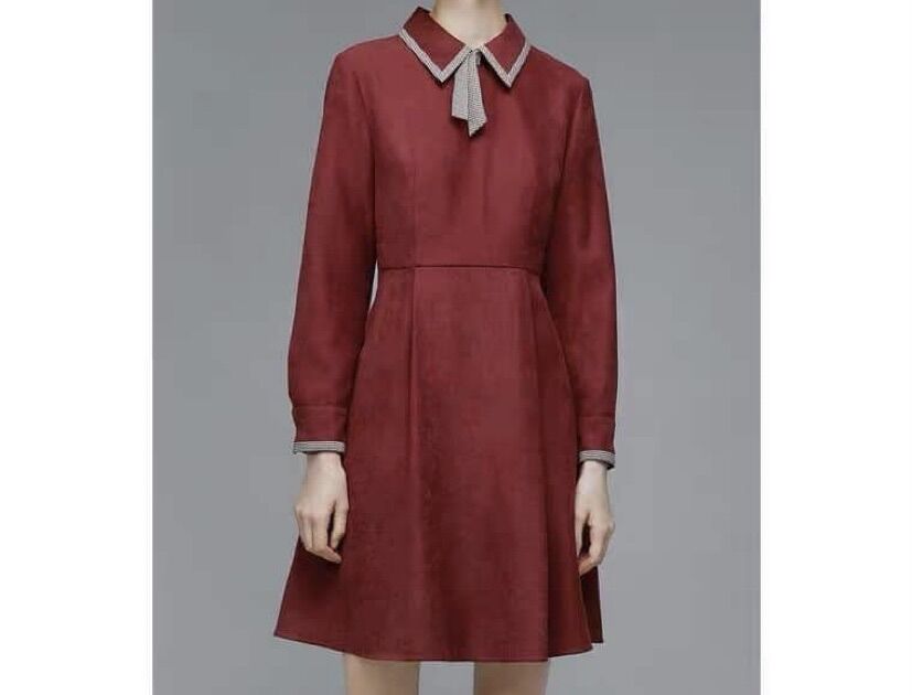 Thanh lý váy da lộn Seifini size S new