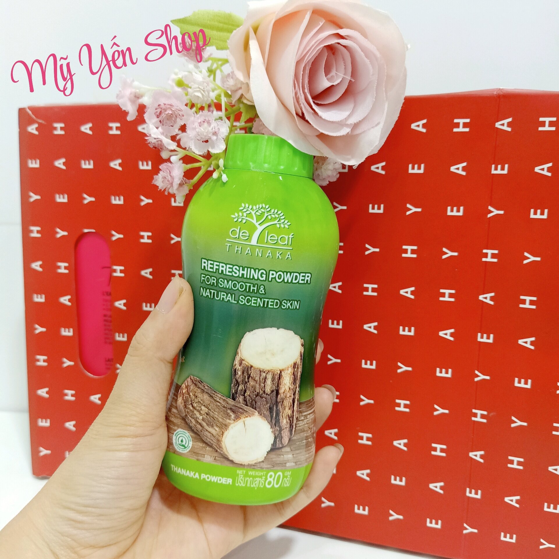 Phấn lạnh dưỡng da- kiểm soát dầu de leaf thanaka thái lan 80g