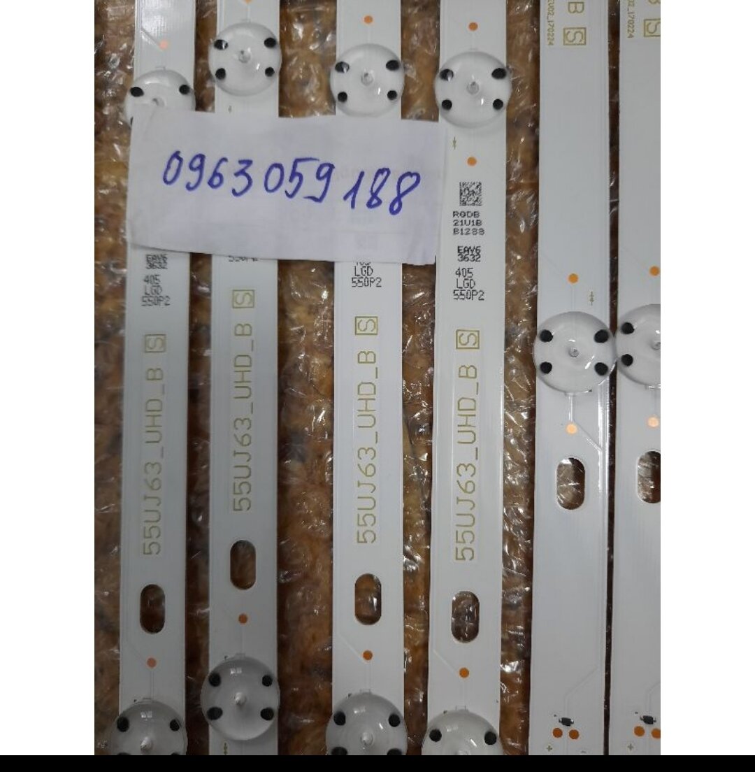Thanh led tivi lg 55uj 63 - giá 1 máy 4 thanh dài 8 bóng