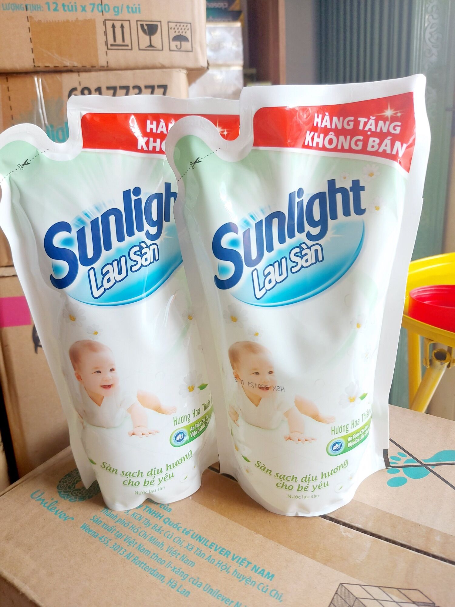 Combo 5 bịch nước lau sàn Sunlight 700gr