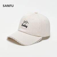 SANFU | Mũ Lưỡi Trai Họa Tiết Sọc Ren