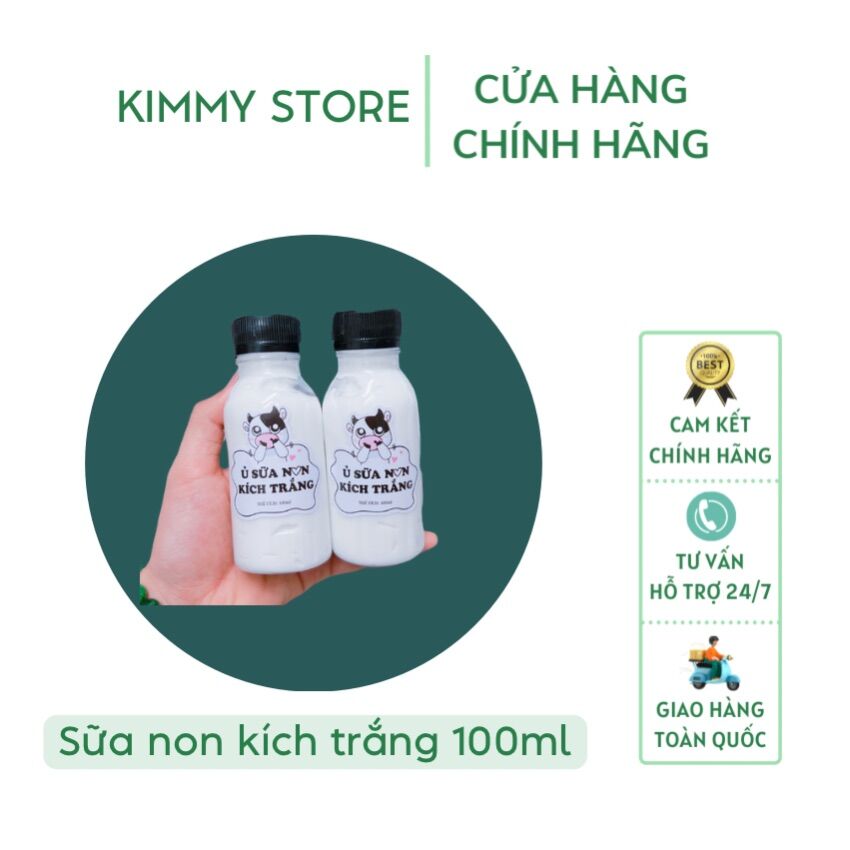 01 chai sữa non ủ kích trắng body 100ml