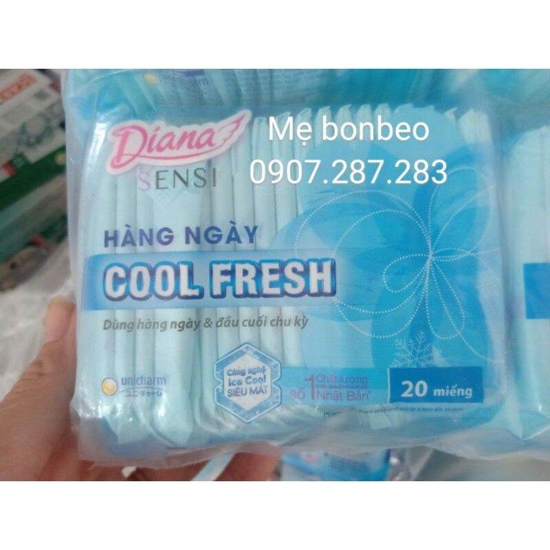 Băng vệ sinh hàng ngày DIANA COOL FRESH 20miếng
