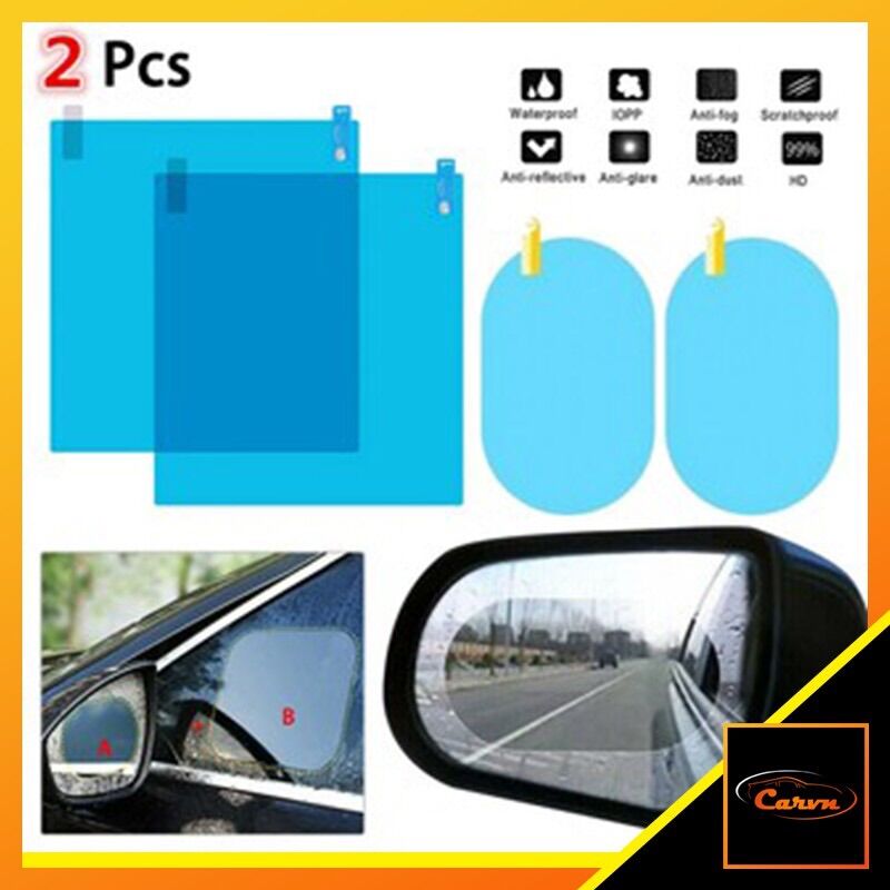 Bộ 4 Miếng Dán Chống Đọng Nước Gương Xe Ô Tô Cao Cấp | Nước Mưa Trôi Nhanh | Dễ Dàng lắp Đặt !