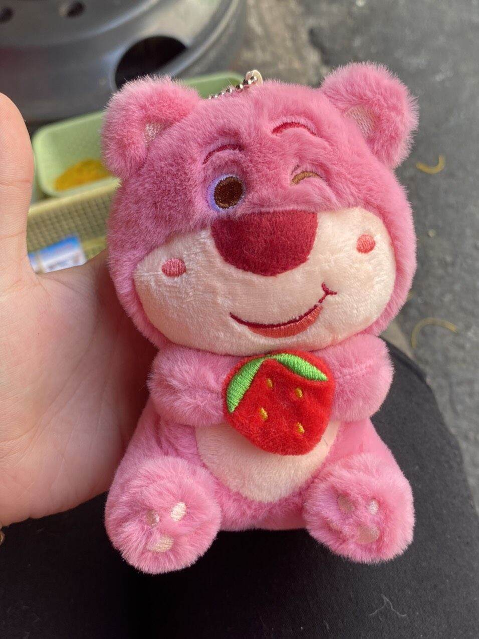 Móc khoá gấu dâu, móc balo, móc cặp cute