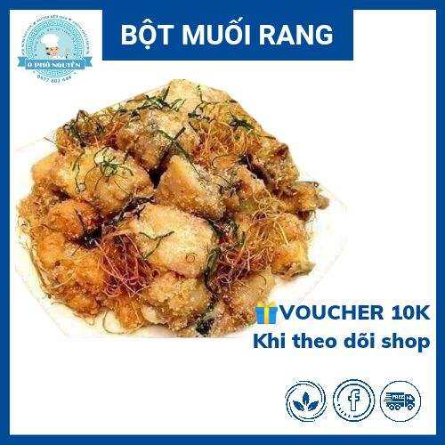 Bột muối rang nhà làm - Bột muối rang tròn vị. Dùng làm gà rang muối, vịt rang muối, ếch rang muối, bề bề, tôm rang muối....