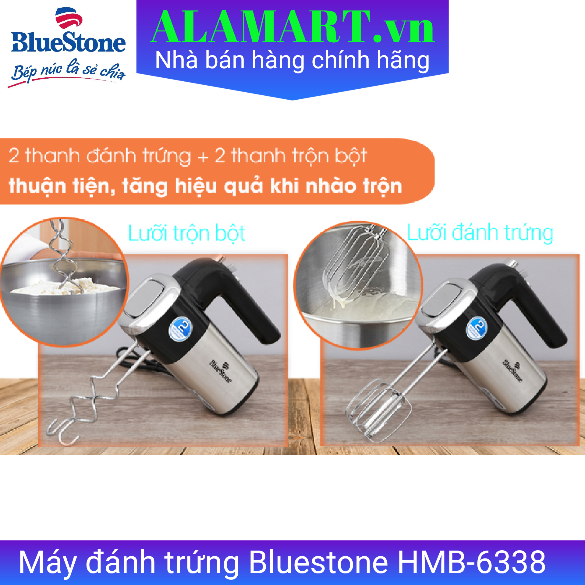 Máy đánh trứng Bluestone HMB-6338
