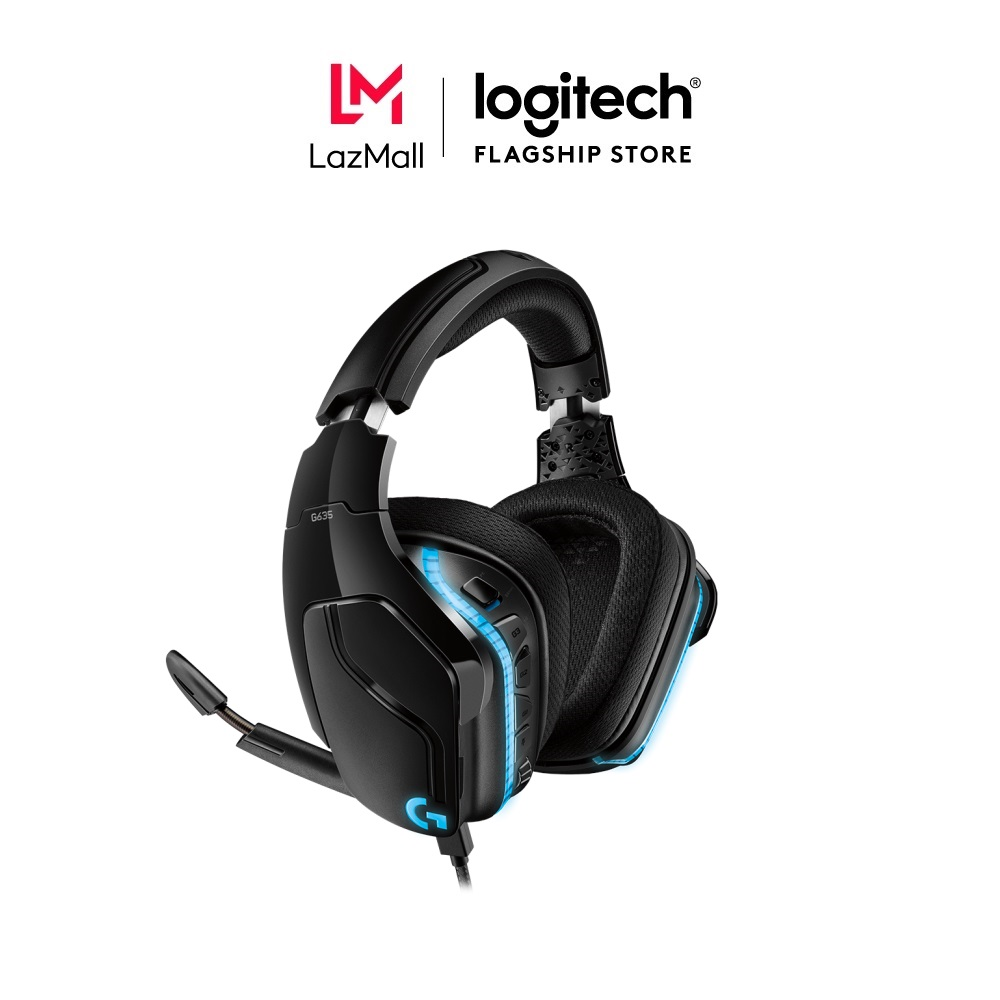 Tai nghe game RGB có dây Logitech G633s - Âm vòm 7.1, màn loa 50mm, 3 nút lập trình, Mic to rõ