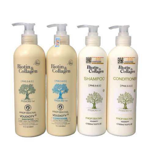 [HCM]Dầu gội xả phục hồi và kích thích mọc tóc Biotin & Collagen New 2022 500ml CLASSIC