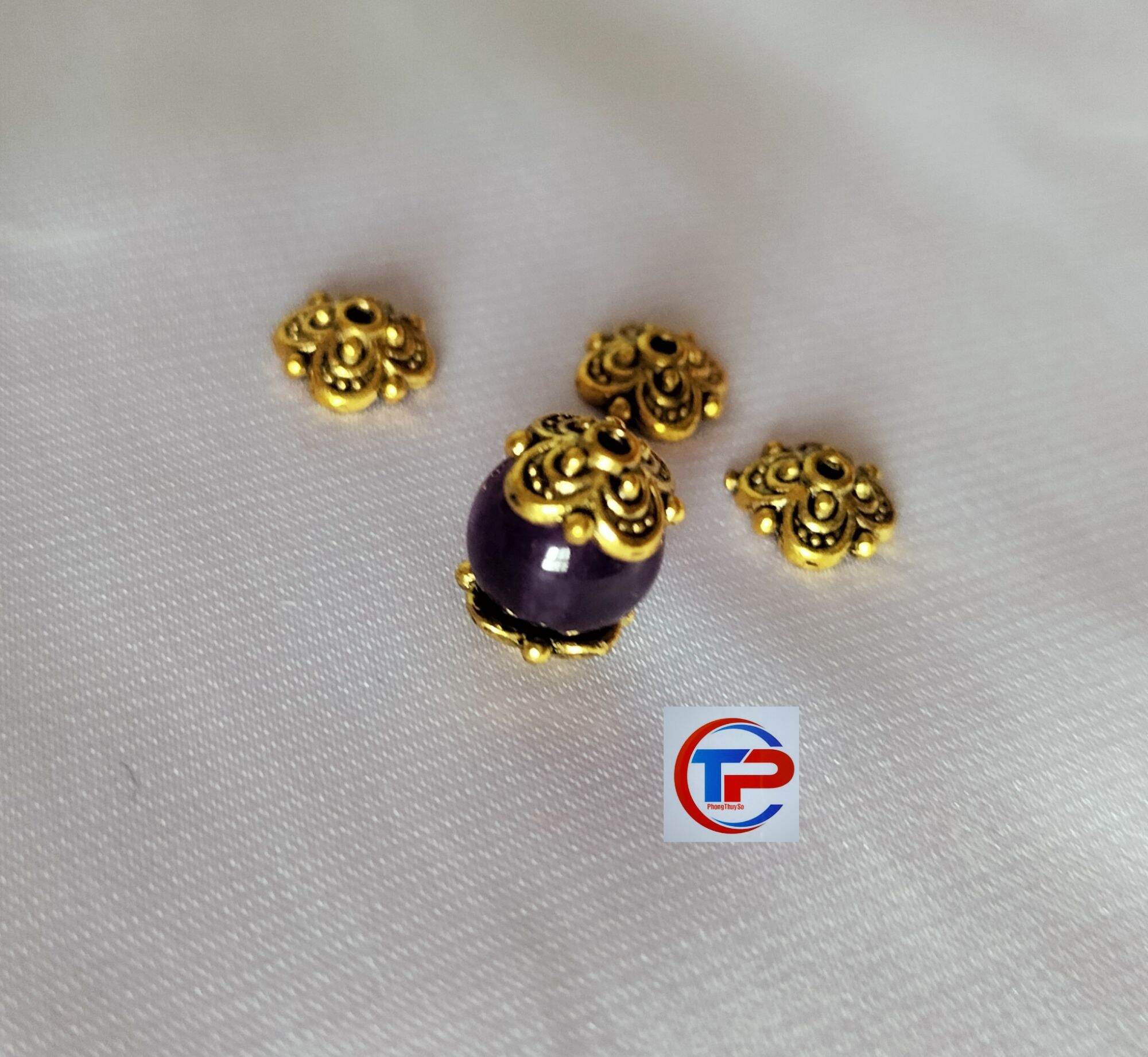 Charm ốp hoa bọc hạt chặn hạt làm vòng tay cao cấp bền màu
