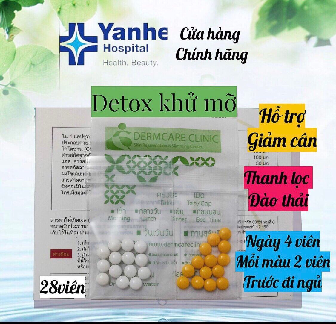 Detox khử mỡ hỗ trợ thanh lọc giảm mỡ bụng