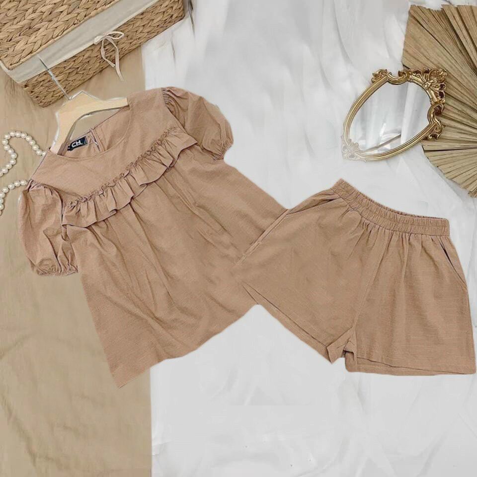 (SHOP BIGSIZE nữ 50kg đến 90kg) SET PEPLUM VIỀN BÈO