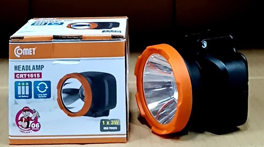 Đèn pin led đội đầu comet. hàng chính hãng cty. đầy đủ bảo hành.