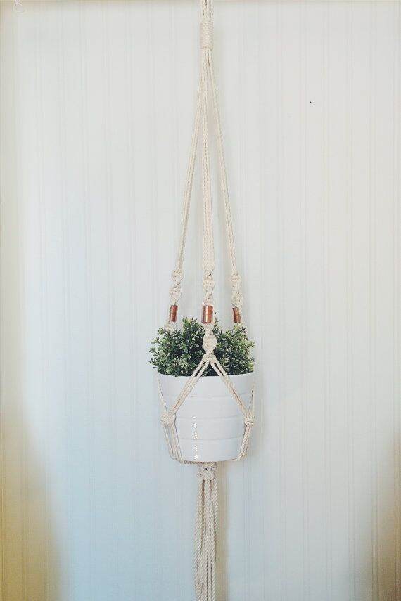 Dây treo trang trí chậu hoa cây cảnh tết macrame độc đáo