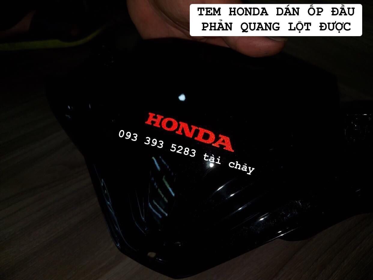 [ 1 MIẾNG ] TEM HONDA ỐP ĐẦU PHẢN QUANG ( LỘT ĐƯỢC )