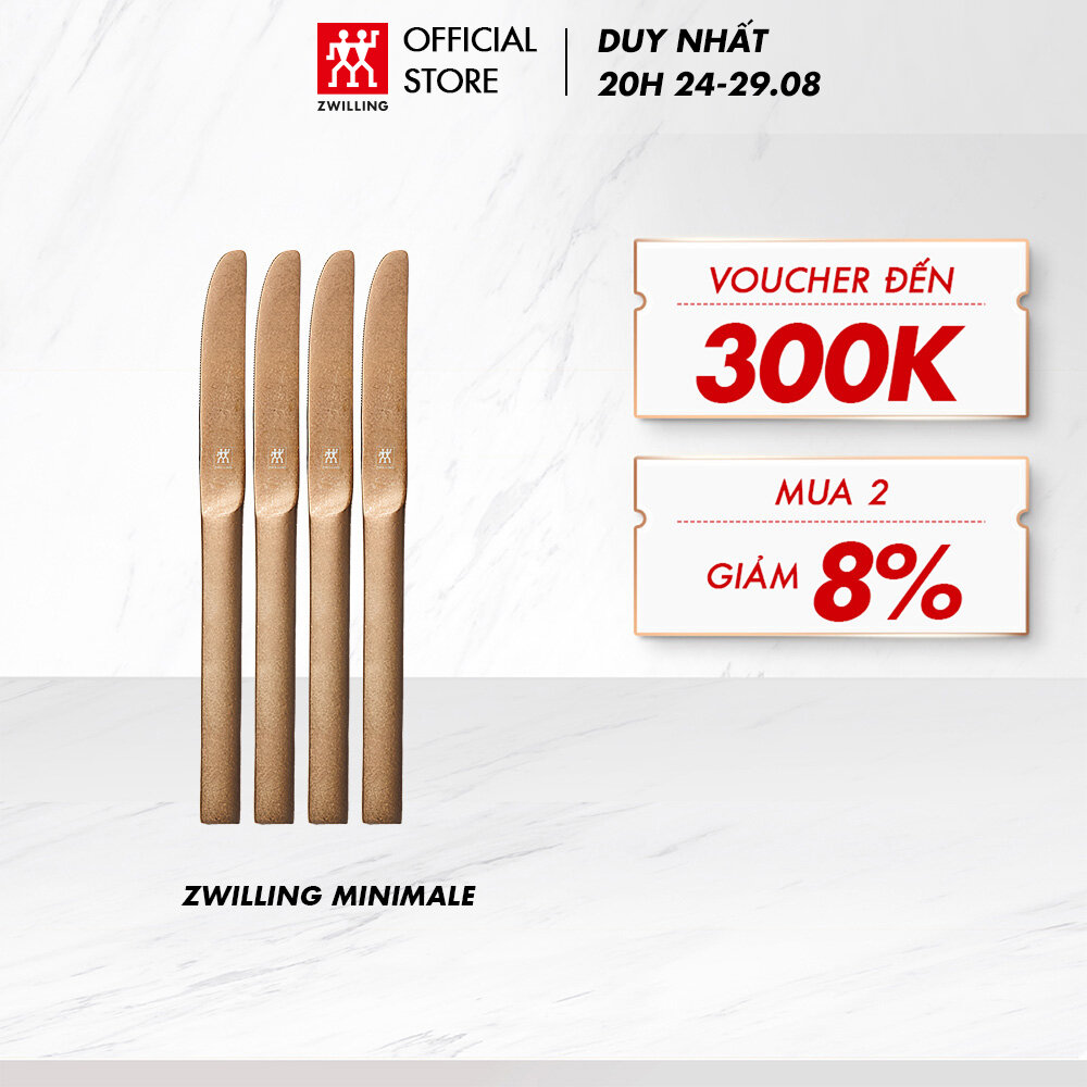 Bộ 4 dao ăn cao cấp ZWILLING Minimale - bằng thép không gỉ cao cấp