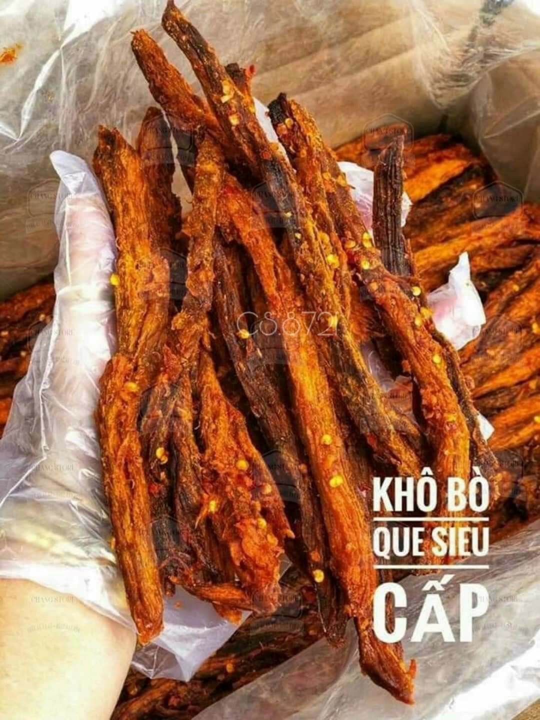 Khô Bò Que Lon 300gr- Khô Bò thơm ngon hàng chuẩn chất lượng