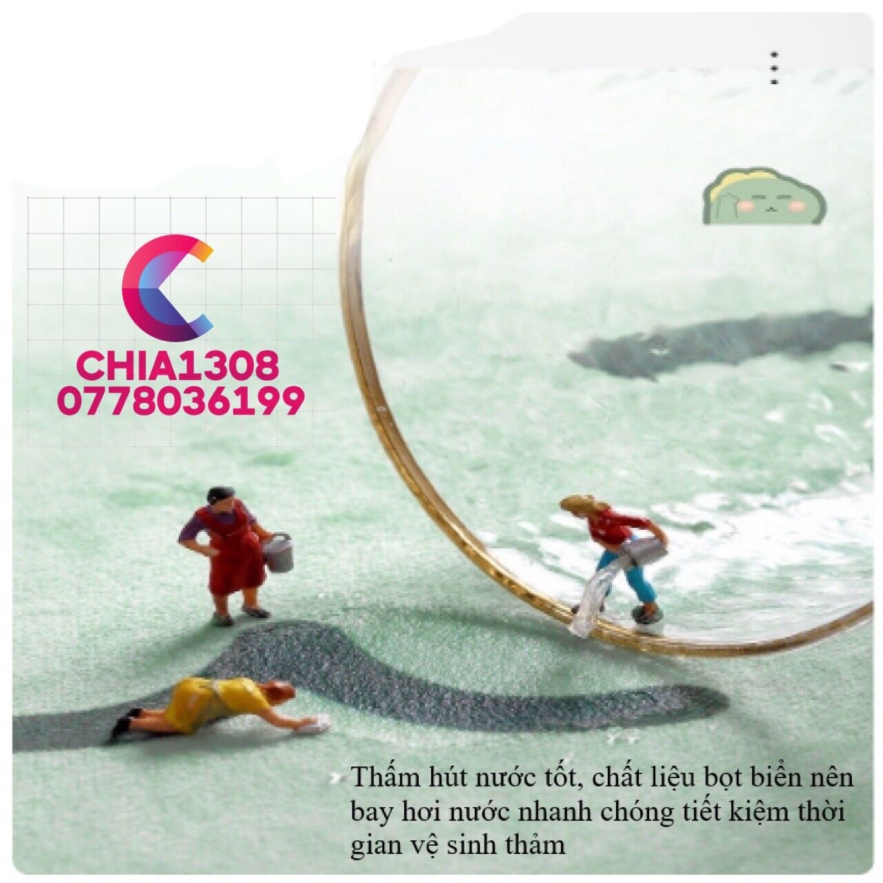 THẢM CHÙI CHÂN SIÊU THẤM HÚT HÌNH THÚ 3D CAO CẤP