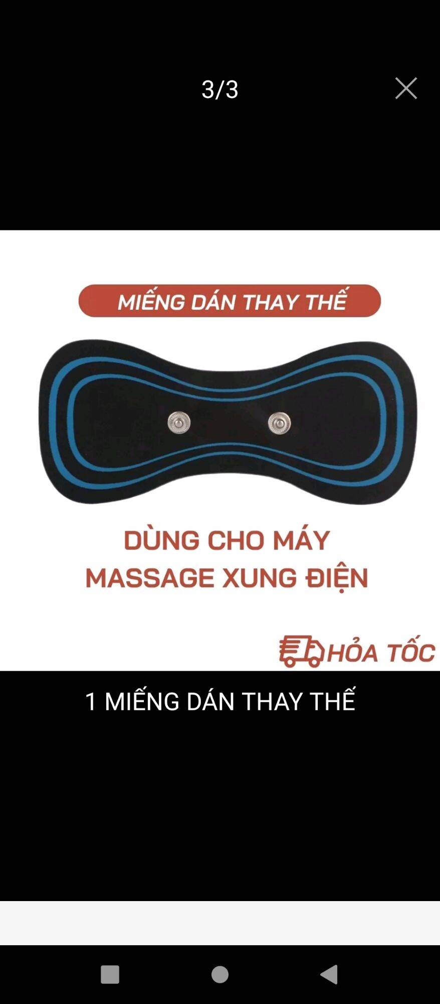 Combo 5 miếng dán xung thay thế cho máy massage cánh bướm