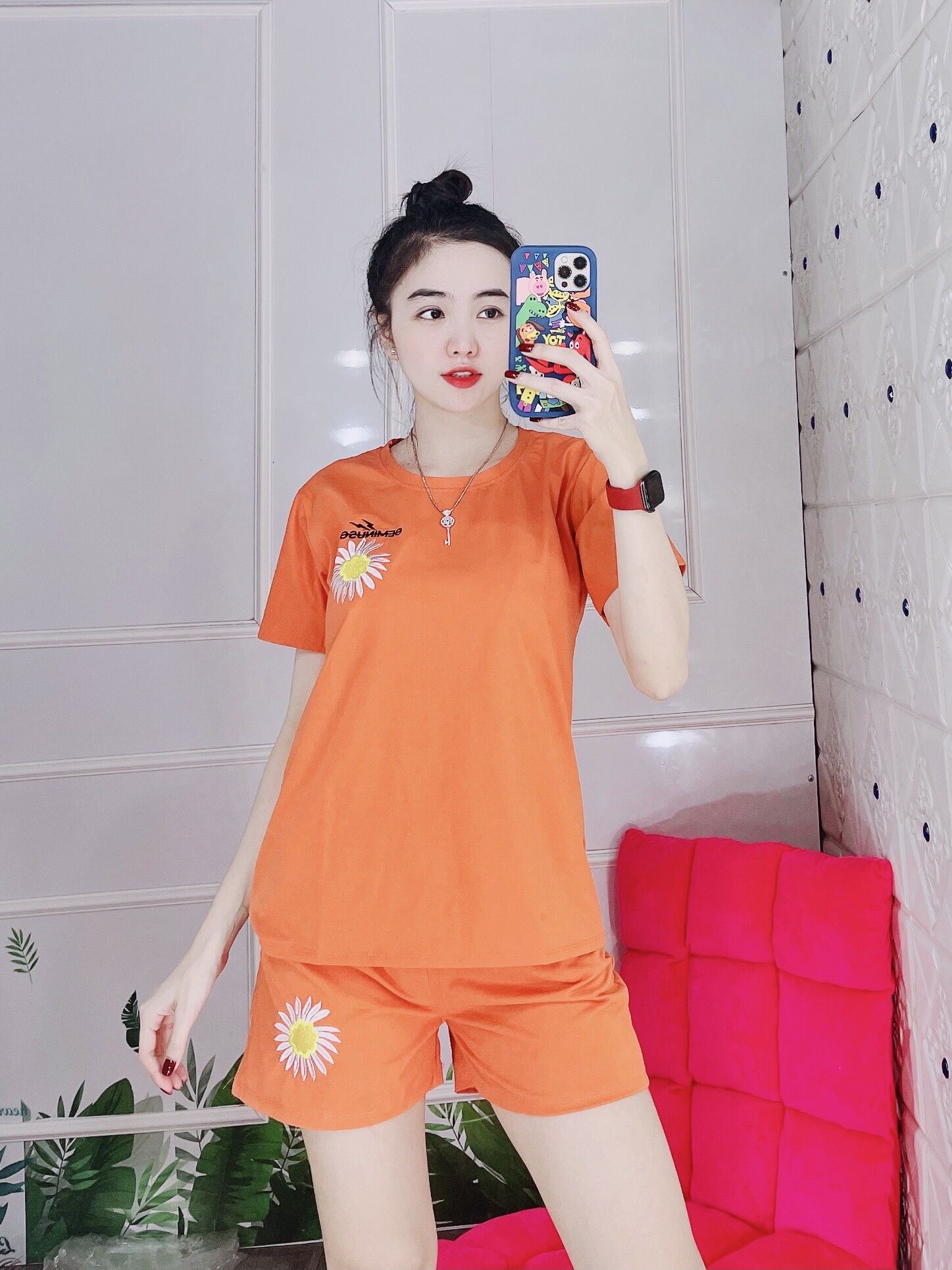Đồ bộ mặc nhà, set bộ thun đùi, set bộ đùi chất cotton co giản mặc nhà dễ thương form rộng thoải mái bigsize tới 85kg