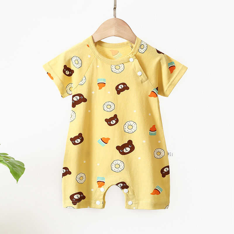 Quần Áo Liền Thân Cho Trẻ Sơ Sinh Quần Áo Mùa Hè Ngắn Tay Mỏng Cho Trẻ Sơ Sinh Bé Trai Bé Gái Bộ Quần Áo Mùa Hè Cho Trẻ Em