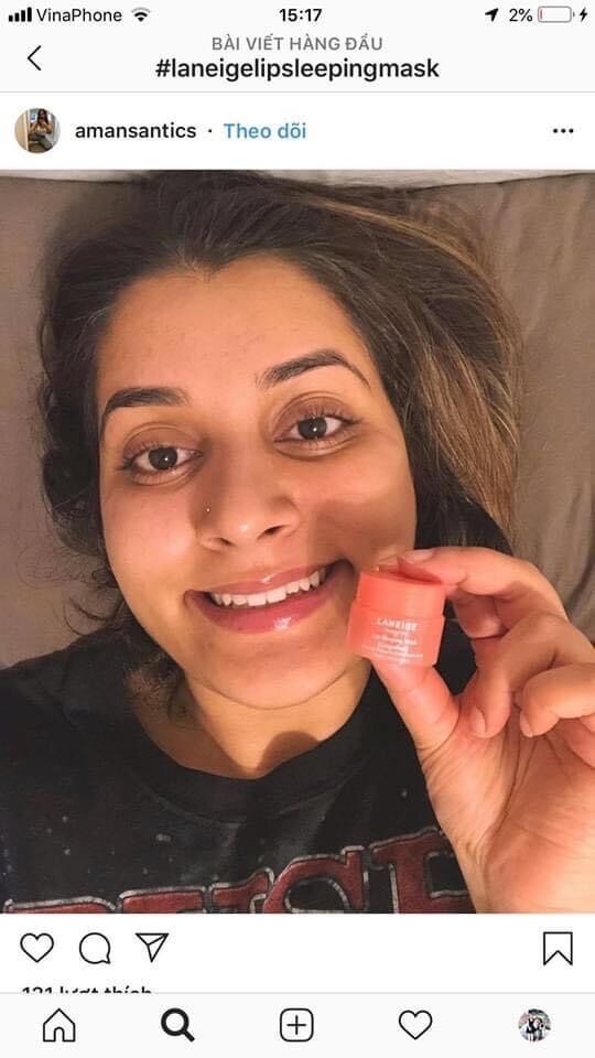 Ủ môi mini Laniege Lip sleeping mask Berry 3g