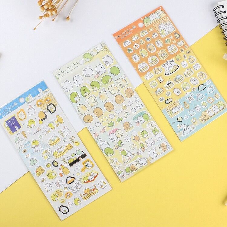 Sticker molang Hàn Quốc trang trí sổ lưu niệm